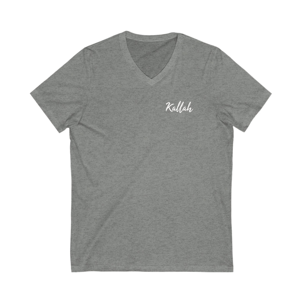 Kallah Unisex Jersey Short Sleeve V-Neck Tee